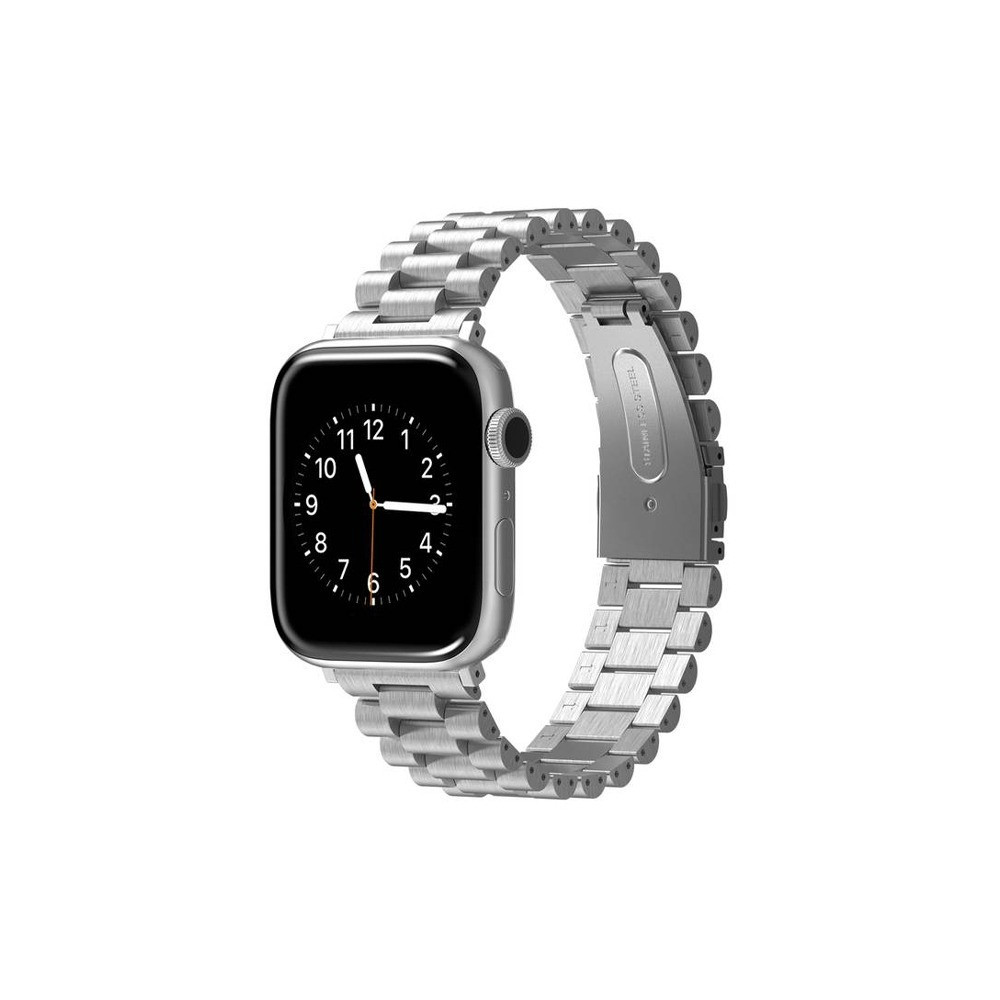 سوار معدني لساعة ابل دايتون فيفا مدريد مقاس 42/44 مم - فضي